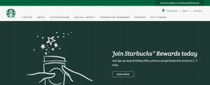 تصویر وب سایت شرکت بزرگ استارباکس - مقاله قیمت طراحی سایت حرفه ای